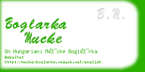 boglarka mucke business card